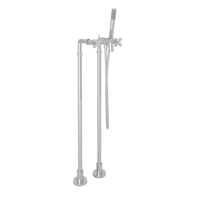 Lombardia Floor Mount Tub Filler
