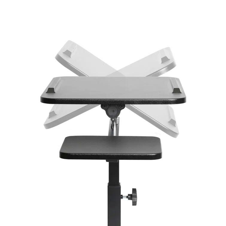 Seville Classics airLIFT Adjustable Height Rolling Tiltable Desk with Mouse Stand