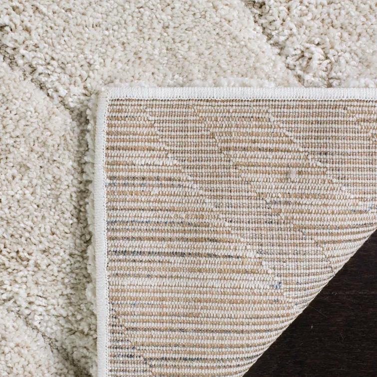 Ashal Abstract Cream Area Rug