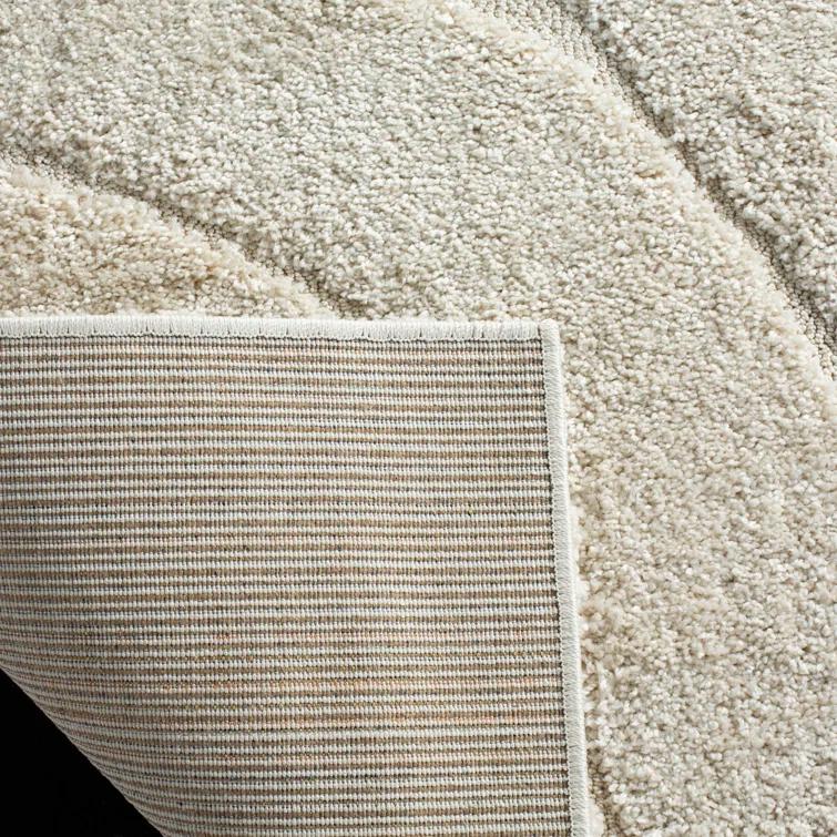 Ashal Abstract Cream Area Rug