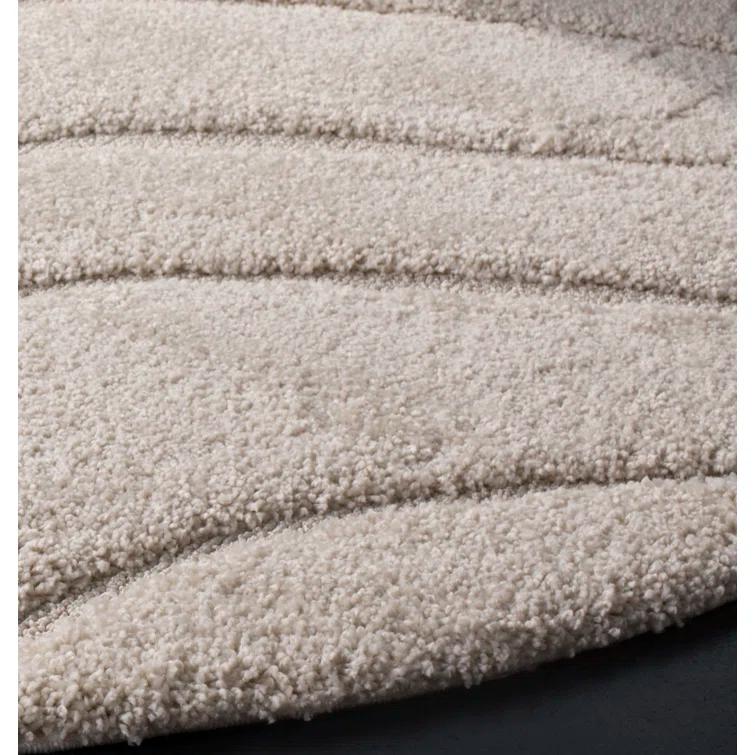 Ashal Abstract Cream Area Rug