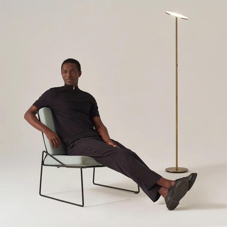 Brightech Sky Industrial 63 in. Dimmable LED Floor Lamp with Adjustable Head