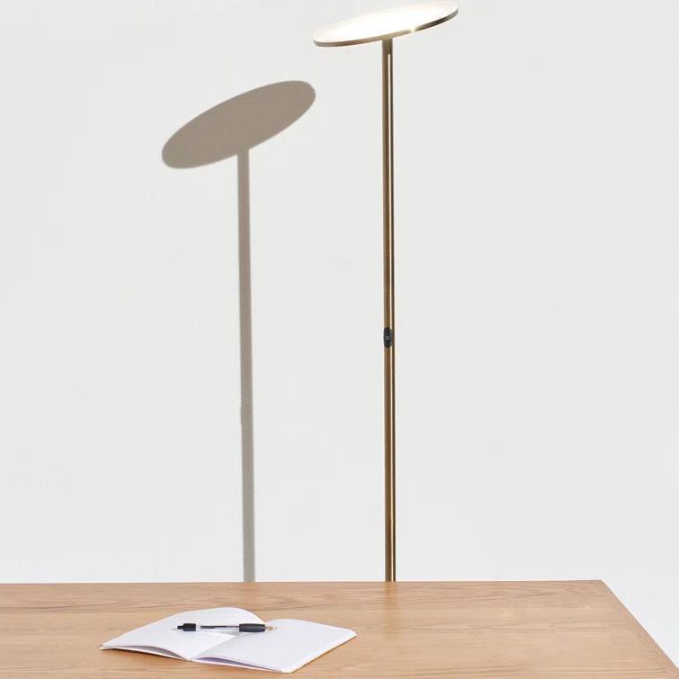 Brightech Sky Industrial 63 in. Dimmable LED Floor Lamp with Adjustable Head