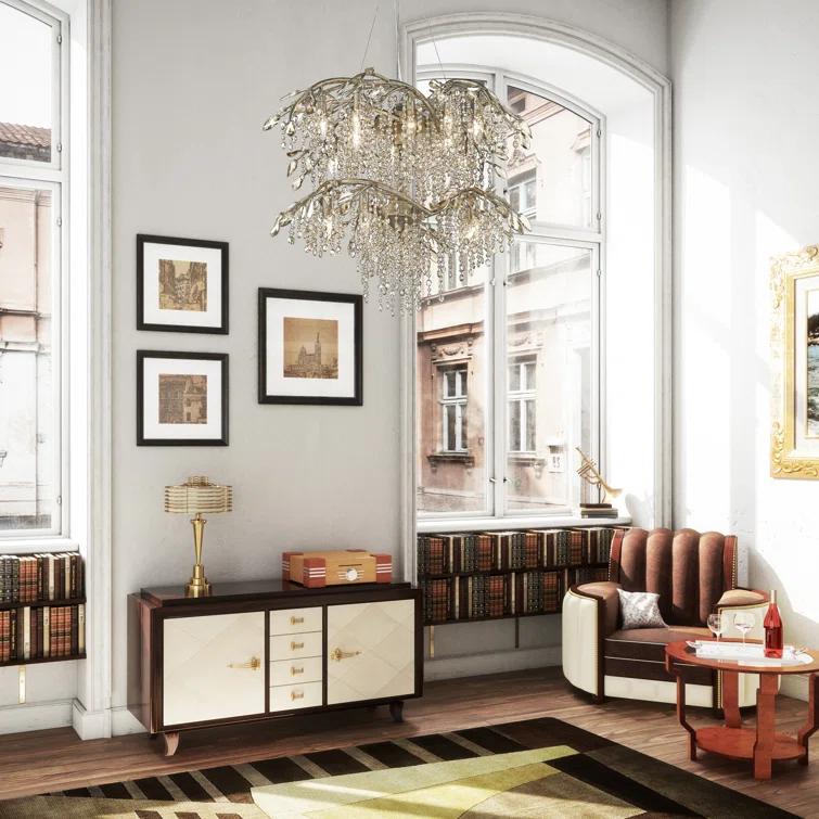 Willa Arlo™ Interiors Montriel 18 - Light Dimmable Tiered Chandelier