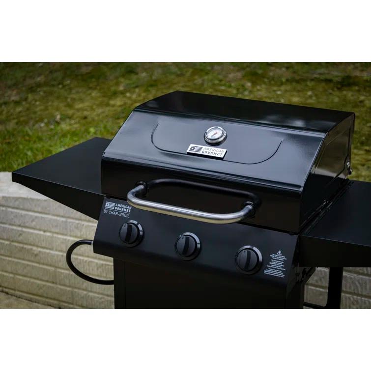 Charbroil American Gourmet 3-Burner Propane Gas Grill Cart