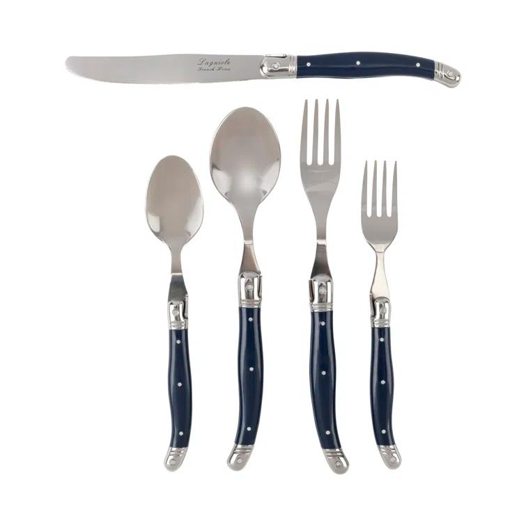 French Home French Home Laguiole 20 Piece Stainless Steel Flatware Set, Service for 4