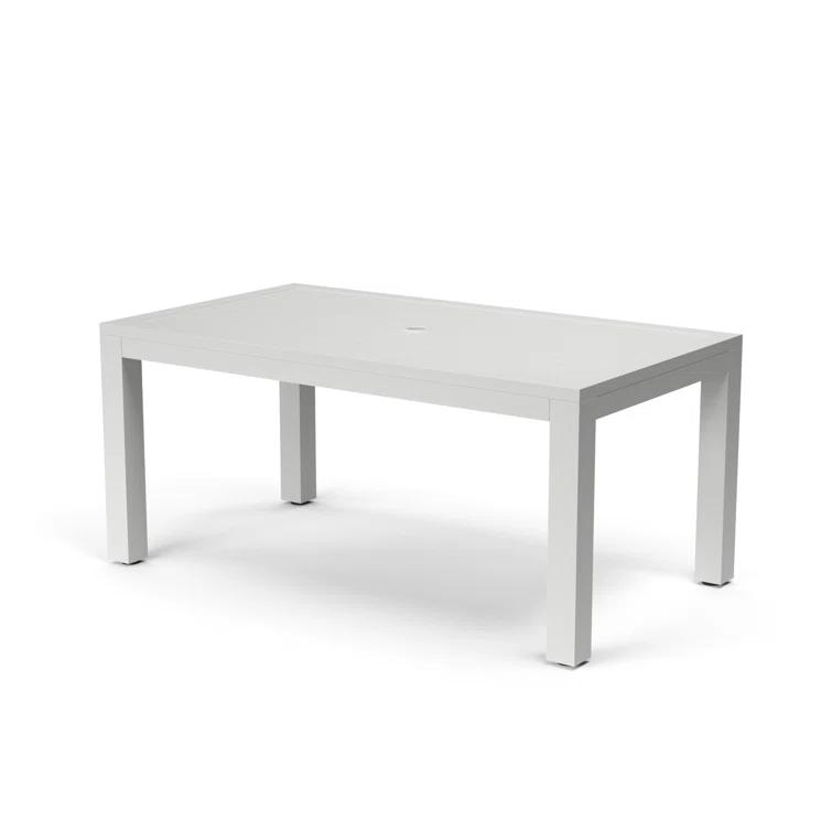 Poinsettia 64'' Aluminum Outdoor Dining Table