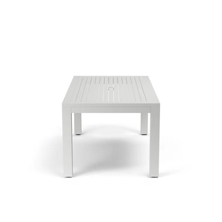 Poinsettia 64'' Aluminum Outdoor Dining Table