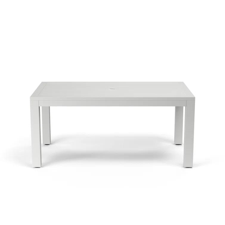 Poinsettia 64'' Aluminum Outdoor Dining Table
