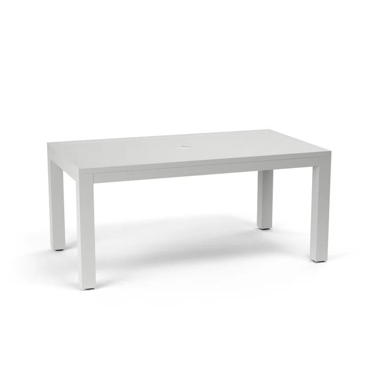 Poinsettia 64'' Aluminum Outdoor Dining Table