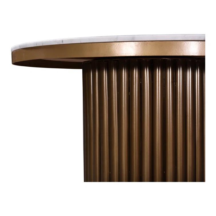 Ione 42'' Round Marble Dining Table