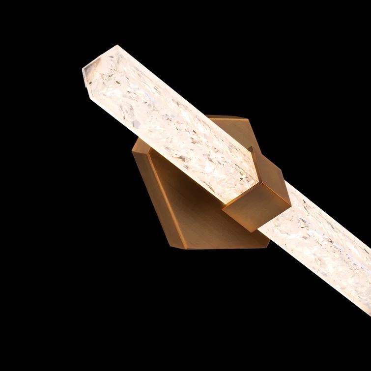 Modern Forms Regal 18" Dimmable LED Vanity Light With Crystal Shade