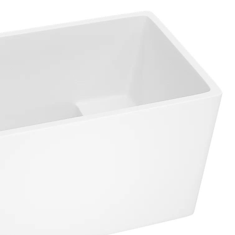 43.25'' x 27.5" Freestanding Soaking Acrylic Bathtub