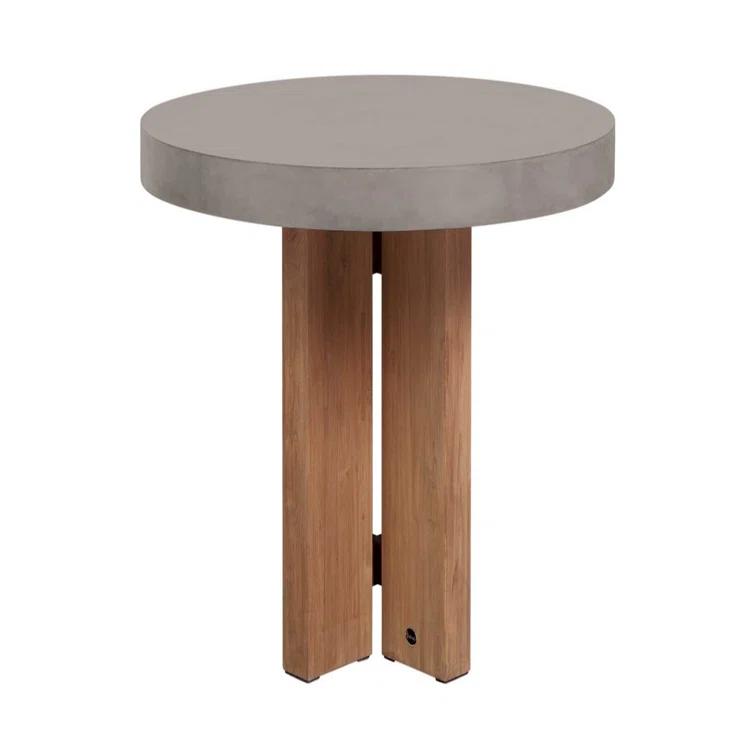 Seasonal Living Java Round Concrete Outdoor Dining Table