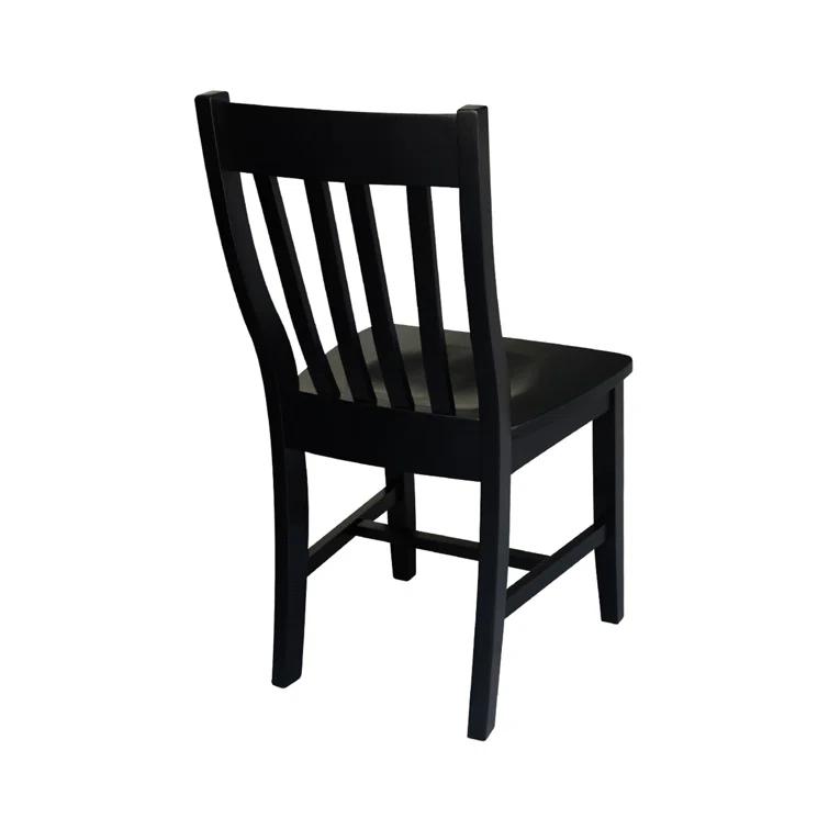 August Grove® Toby 18.5'' H Solid Wood Side Chair (Set of 2)