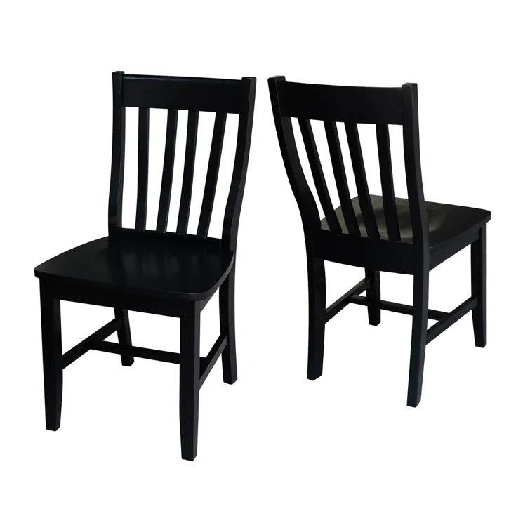 August Grove® Toby 18.5'' H Solid Wood Side Chair (Set of 2)