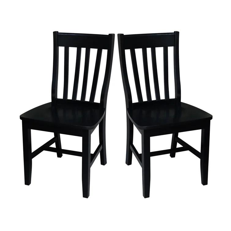 August Grove® Toby 18.5'' H Solid Wood Side Chair (Set of 2)