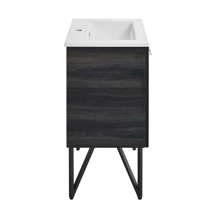 Annecy 24 In. Bathroom Vanity With Ceramic Sink Top
