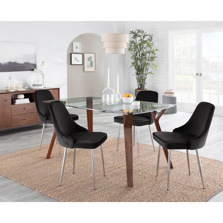 Stanca 20'' H Velvet Upholstered Side Chair