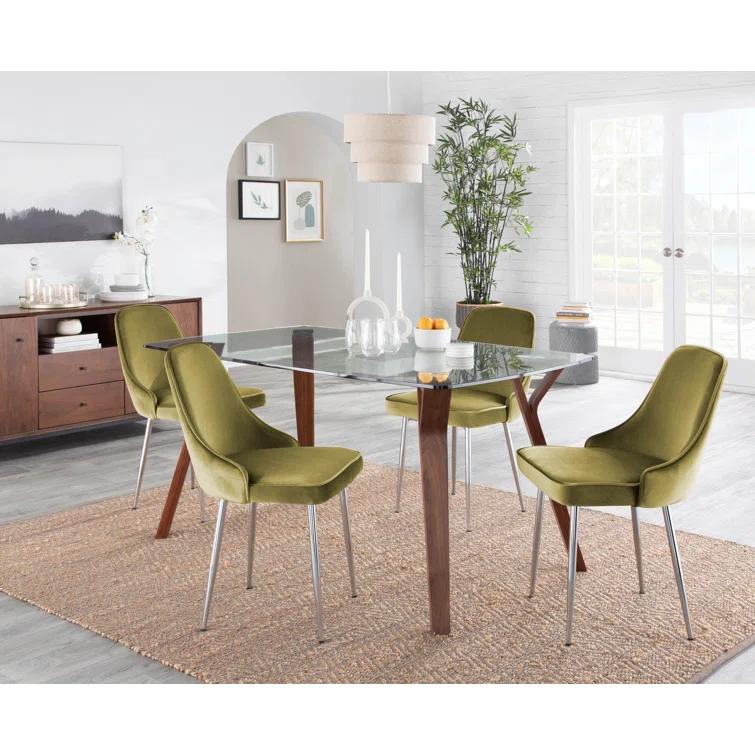 Stanca 20'' H Velvet Upholstered Side Chair