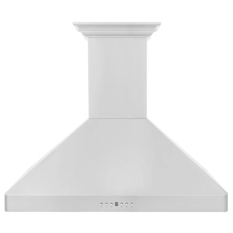 30 in. ZLINE CrownSoundDucted Vent Wall Mount Range Hood in Stainless Steel W/ Bluetooth Speakers (KF2CRN-BT-30)