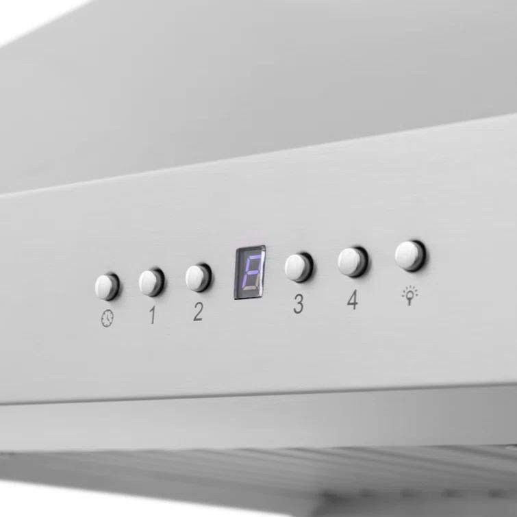 30 in. ZLINE CrownSoundDucted Vent Wall Mount Range Hood in Stainless Steel W/ Bluetooth Speakers (KF2CRN-BT-30)