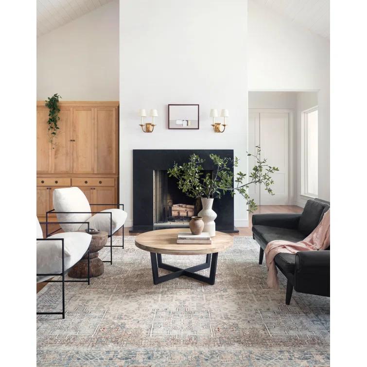 Chris Loves Julia x Loloi Jules Oriental Natural/Ocean Area Rug