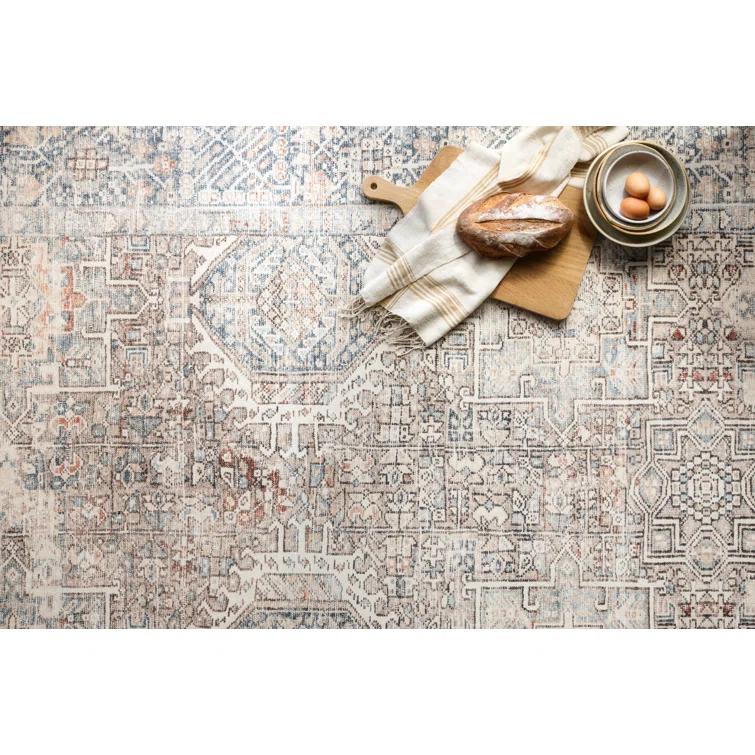 Chris Loves Julia x Loloi Jules Oriental Natural/Ocean Area Rug