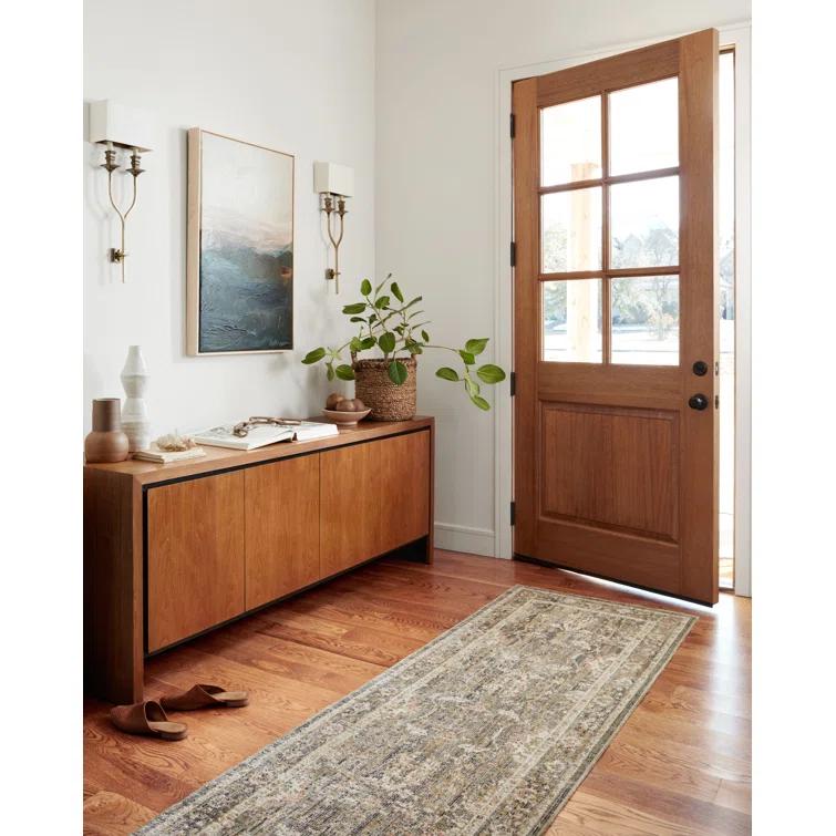 Rosemarie Rug by Chris Loves Julia x Loloi - Sage and Blush / 2'7" x 12' Runner