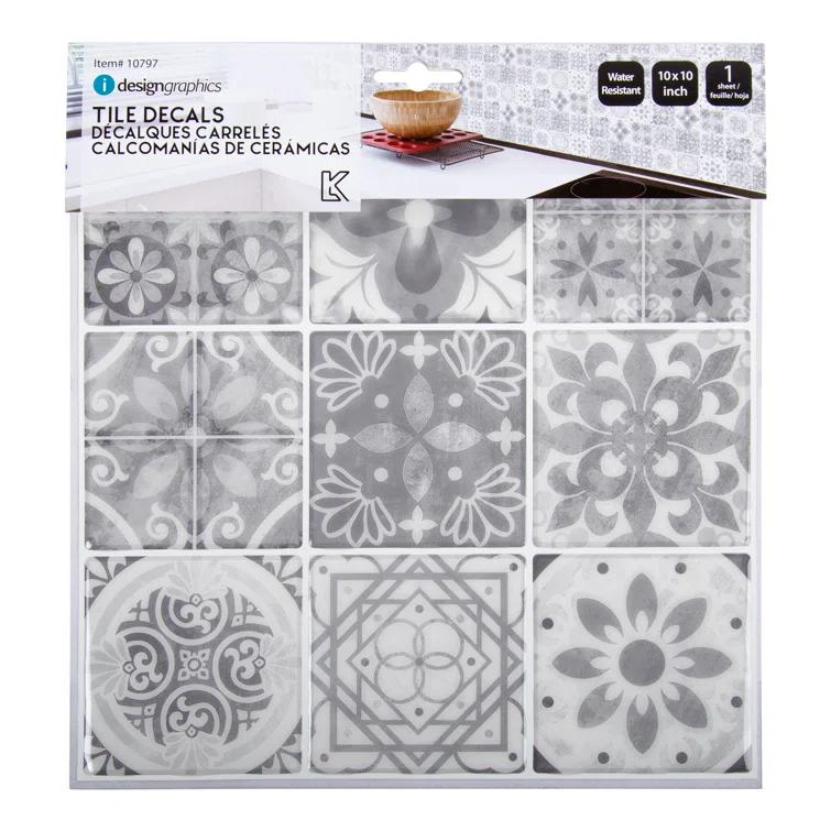 Truu 10'' W x 10'' L PVC Peel and Stick Field Tile