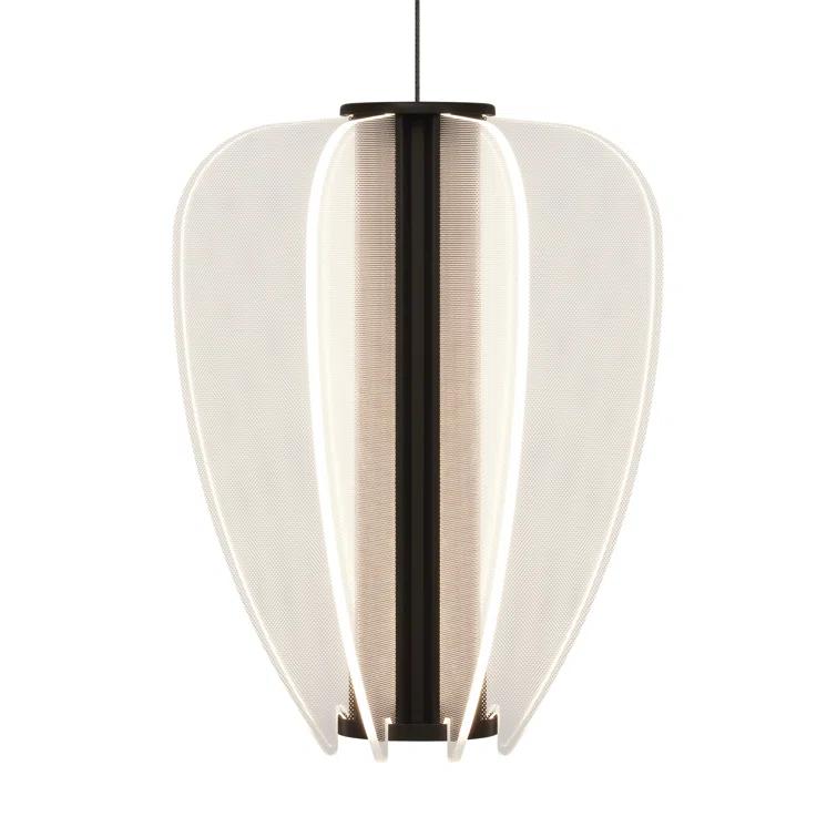 Mini Nightshade Black LED Pendant with Acrylic Shade