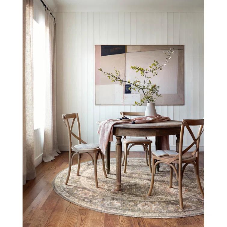 Rosemarie Rug by Chris Loves Julia x Loloi - Sage and Blush / 3'2" Round