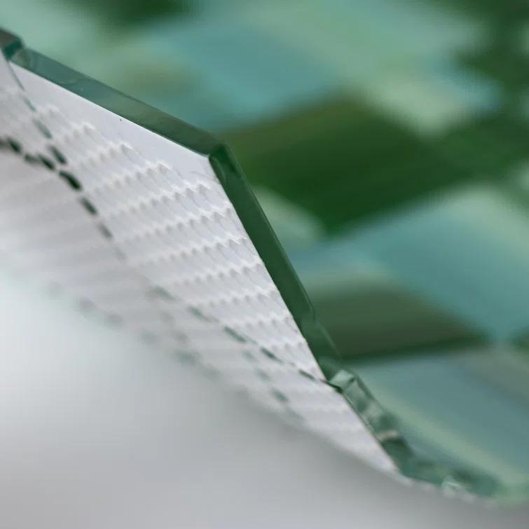 Swimming Pool Random Sized Straight Edge Glass Mosaic Tile