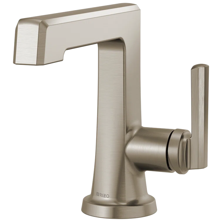 Levoir Luxe Gold Single-Handle Angular Spout Bathroom Faucet