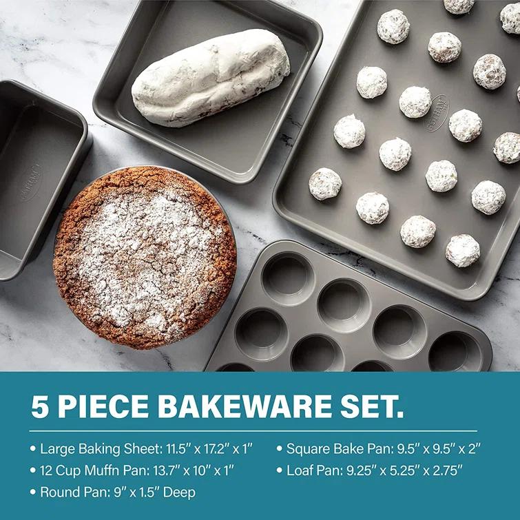 Gotham Steel 20 Piece Nonstick Cookware and Bakeware Set, Stay Cool Handles, Oven & Dishwasher Safe