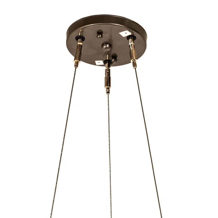 Orren Ellis Keymiyah 1 - Light Bronze Metallic LED Unique/Statement Pendant