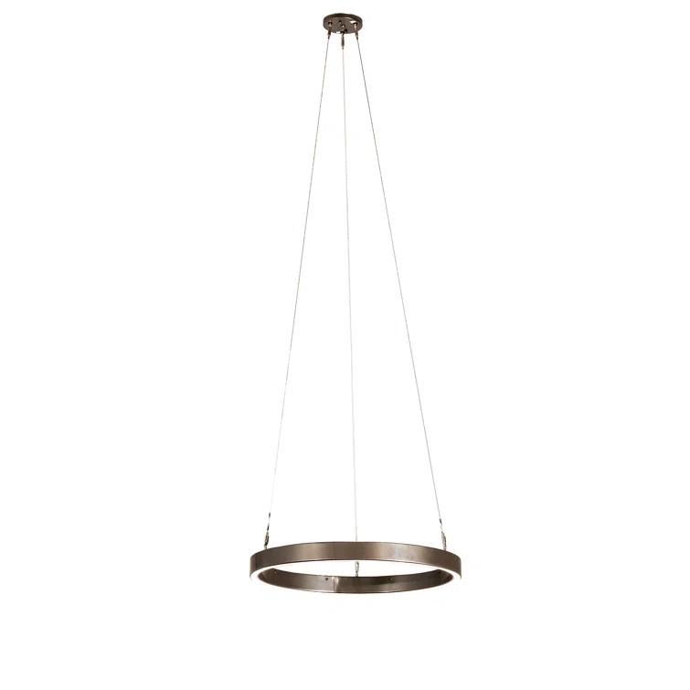 Orren Ellis Keymiyah 1 - Light Bronze Metallic LED Unique/Statement Pendant