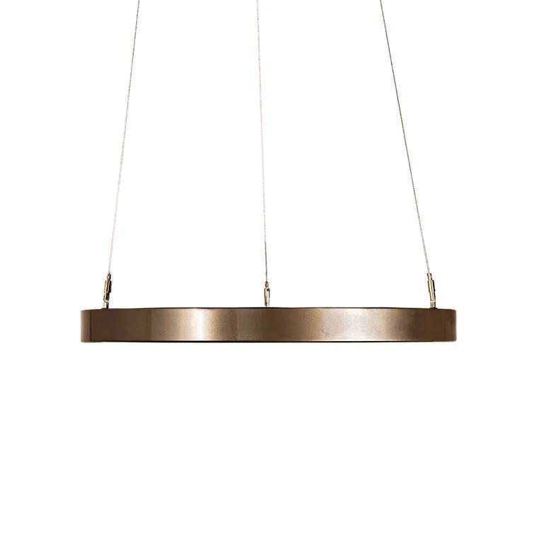 Orren Ellis Keymiyah 1 - Light Bronze Metallic LED Unique/Statement Pendant