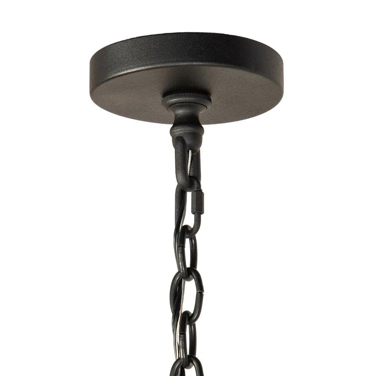 Storybook Cottage Black Crystal 6-Light Chandelier