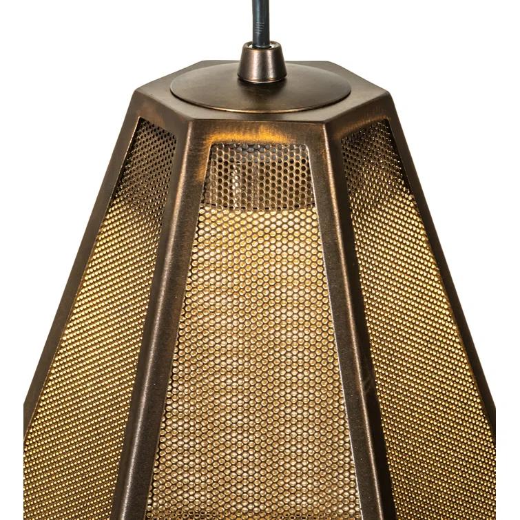 Williston Forge Waylen 1 - Light Antique Copper LED Unique/Statement Pendant