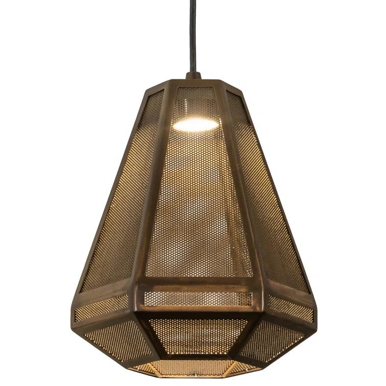 Williston Forge Waylen 1 - Light Antique Copper LED Unique/Statement Pendant