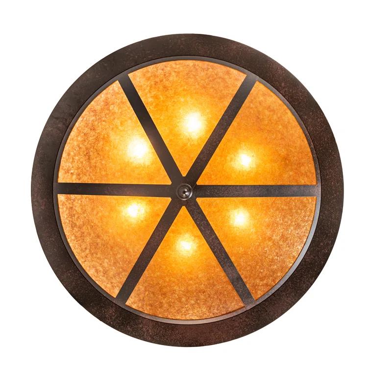 Meyda Lighting Rustic Lodge 6 - Light Rustic Nail Unique/Statement Pendant