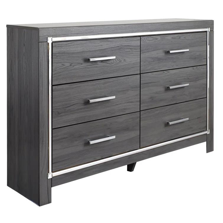 Layeska 60.5'' W 6 - Drawer Dresser with Mirror