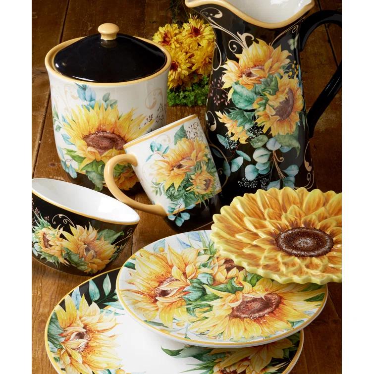 Certified International Certified International Sunflower Fields Set/4 Dinner Plate (Set of 4)