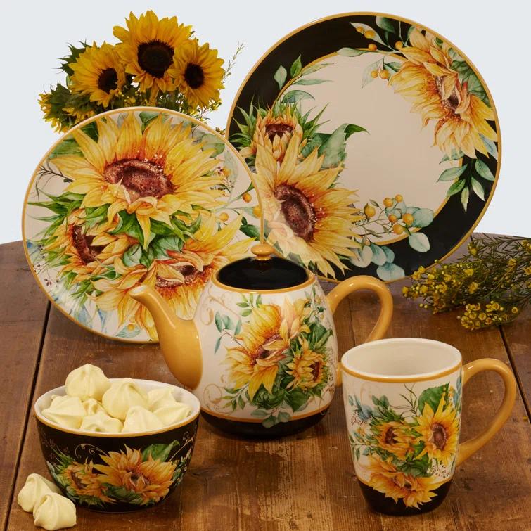 Certified International Certified International Sunflower Fields Set/4 Dinner Plate (Set of 4)