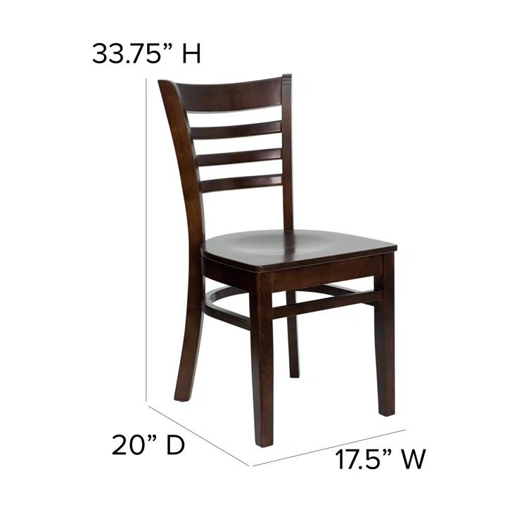 Red Barrel Studio® Ladder Back Wooden Restaurant Chair