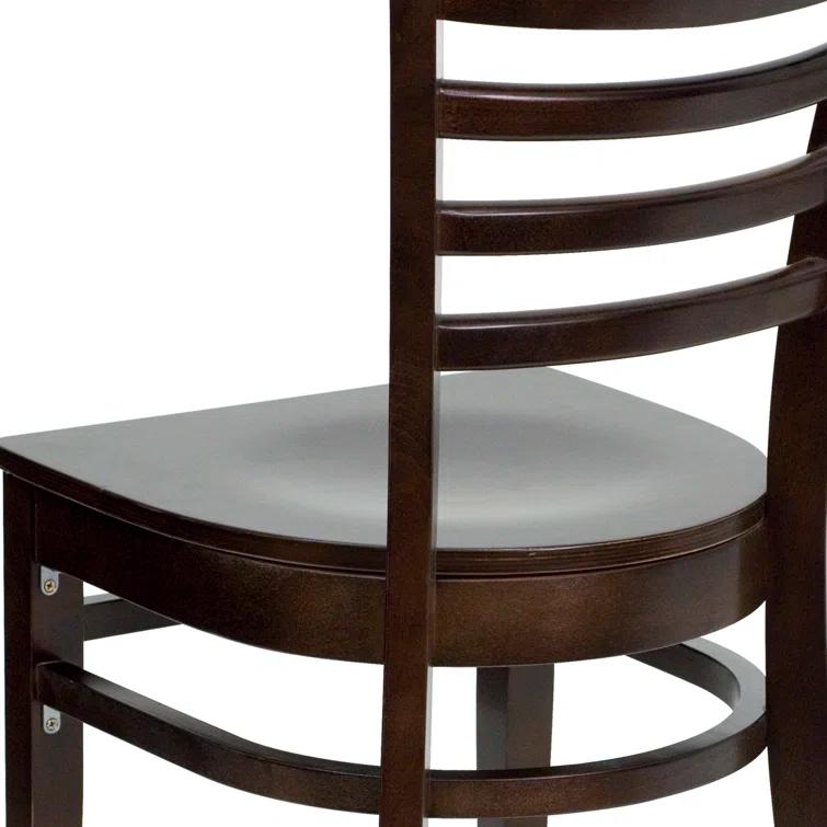 Red Barrel Studio® Ladder Back Wooden Restaurant Chair