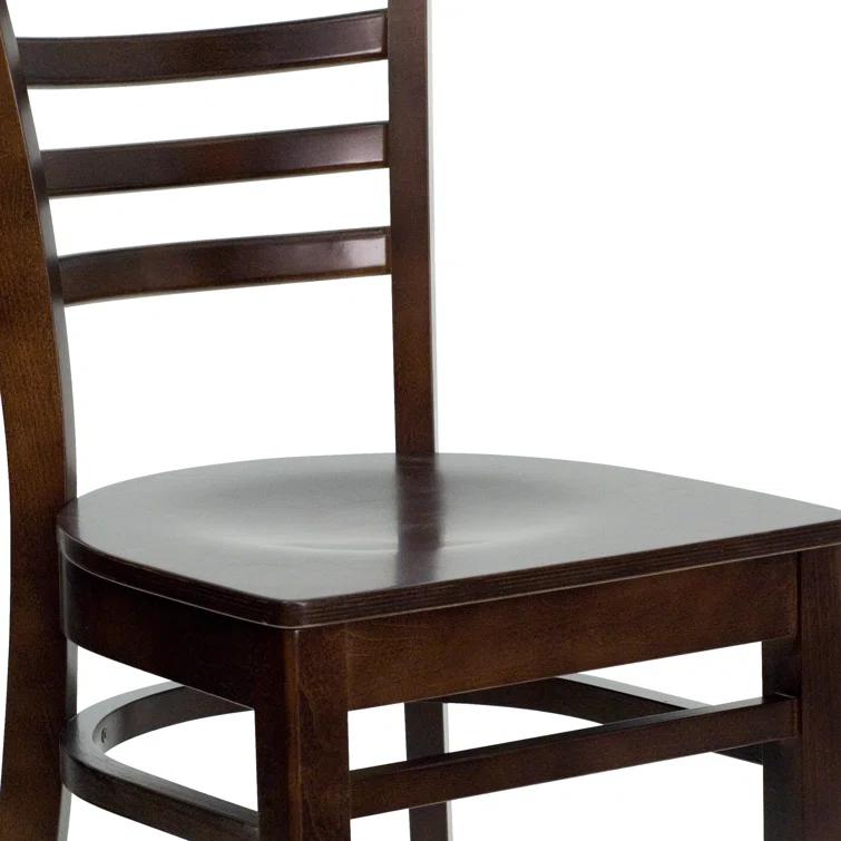 Red Barrel Studio® Ladder Back Wooden Restaurant Chair