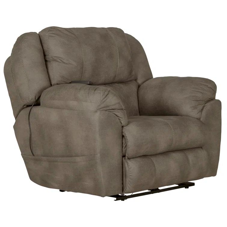 Booher Power Lay Flat Recliner with Adjustable Headrest & Lumbar and Therapeutic Heat & Massage