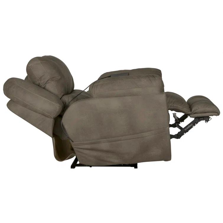 Booher Power Lay Flat Recliner with Adjustable Headrest & Lumbar and Therapeutic Heat & Massage